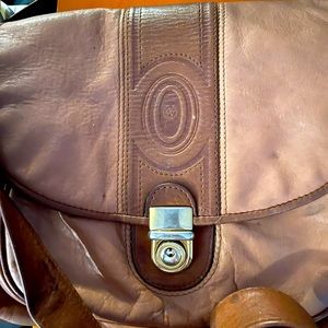 Brown crossbody Clare V bag